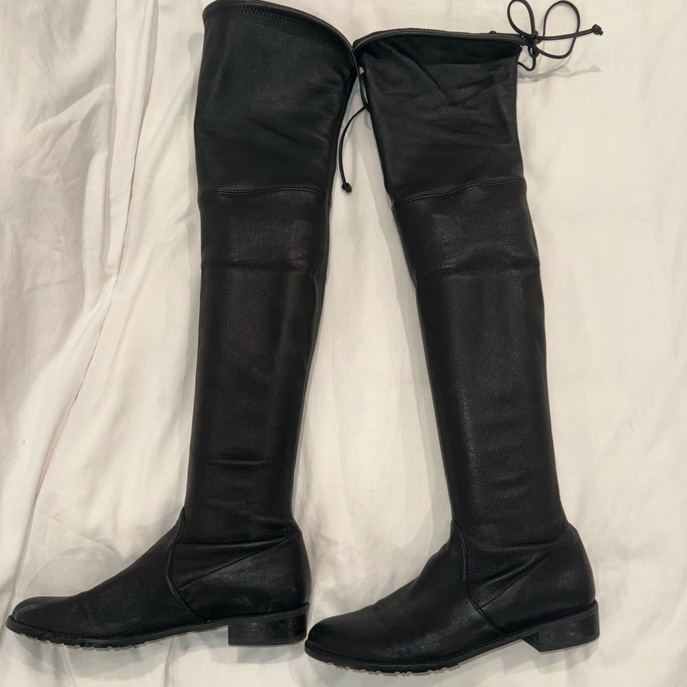 STUART WEITZMAN -Lowland Bold leather Over-The-Knee Boots
